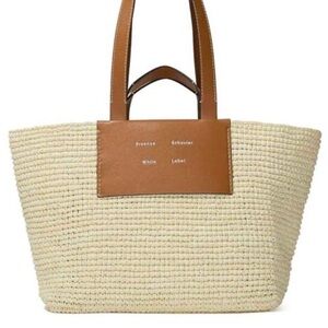 Cream and Brown Tote
